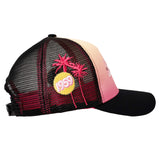 RETRO BARBIE  TRUCKER HAT (YELLOW/PINK)