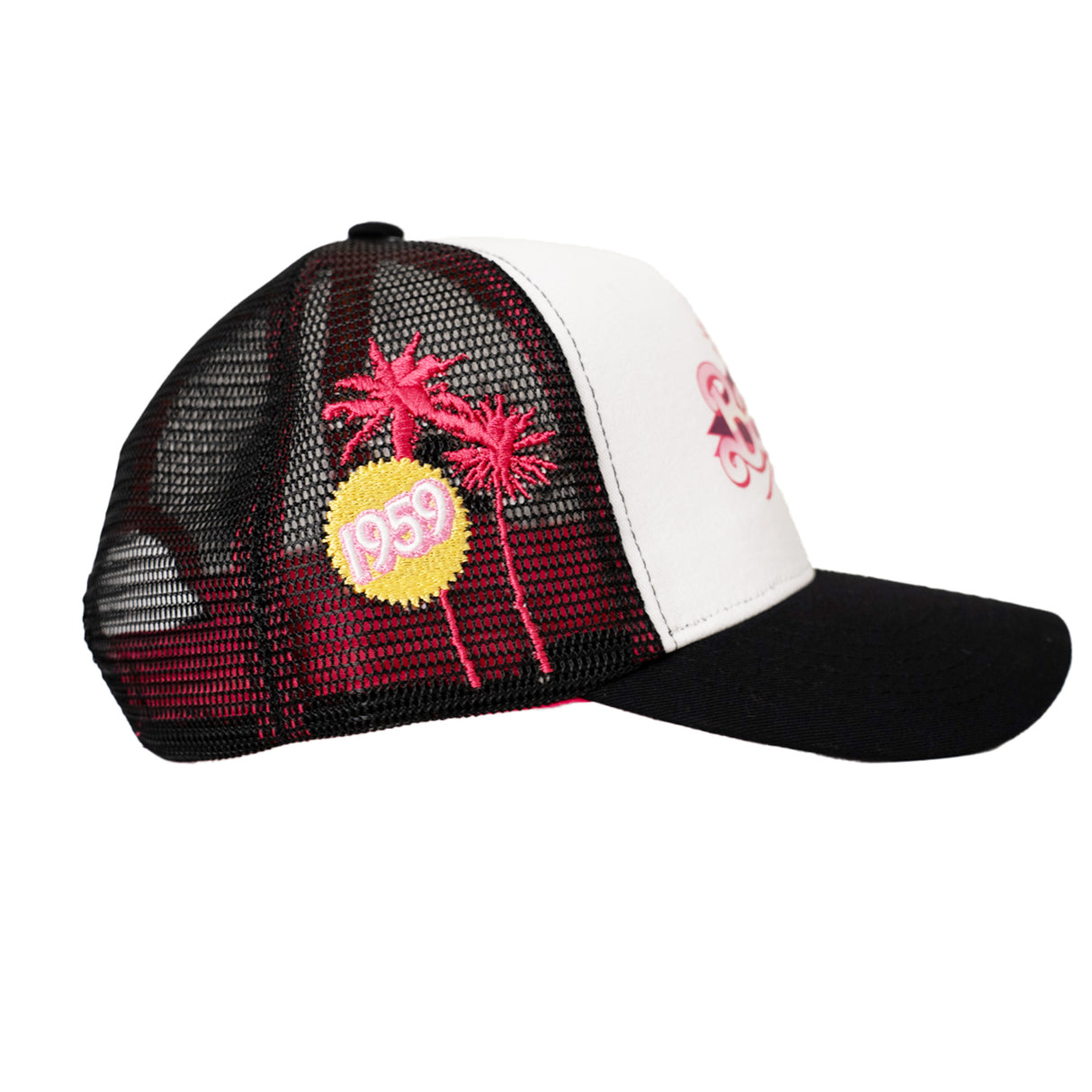 RETRO BARBIE  TRUCKER HAT (WHITE)