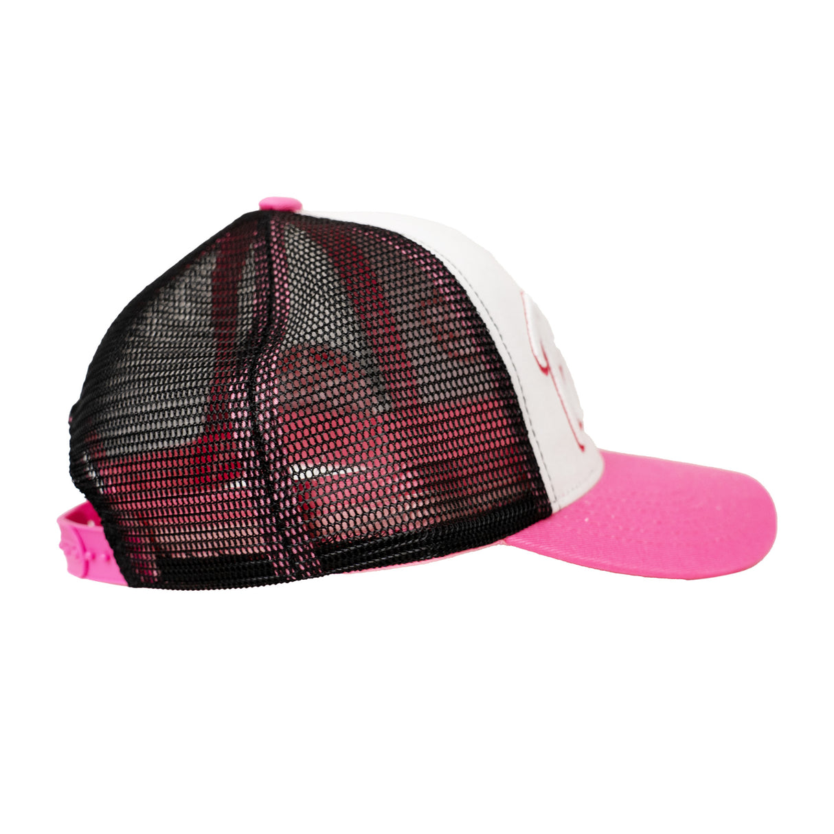 BARBIE TRUCKER HAT (WHTE/BLACK/PINK)