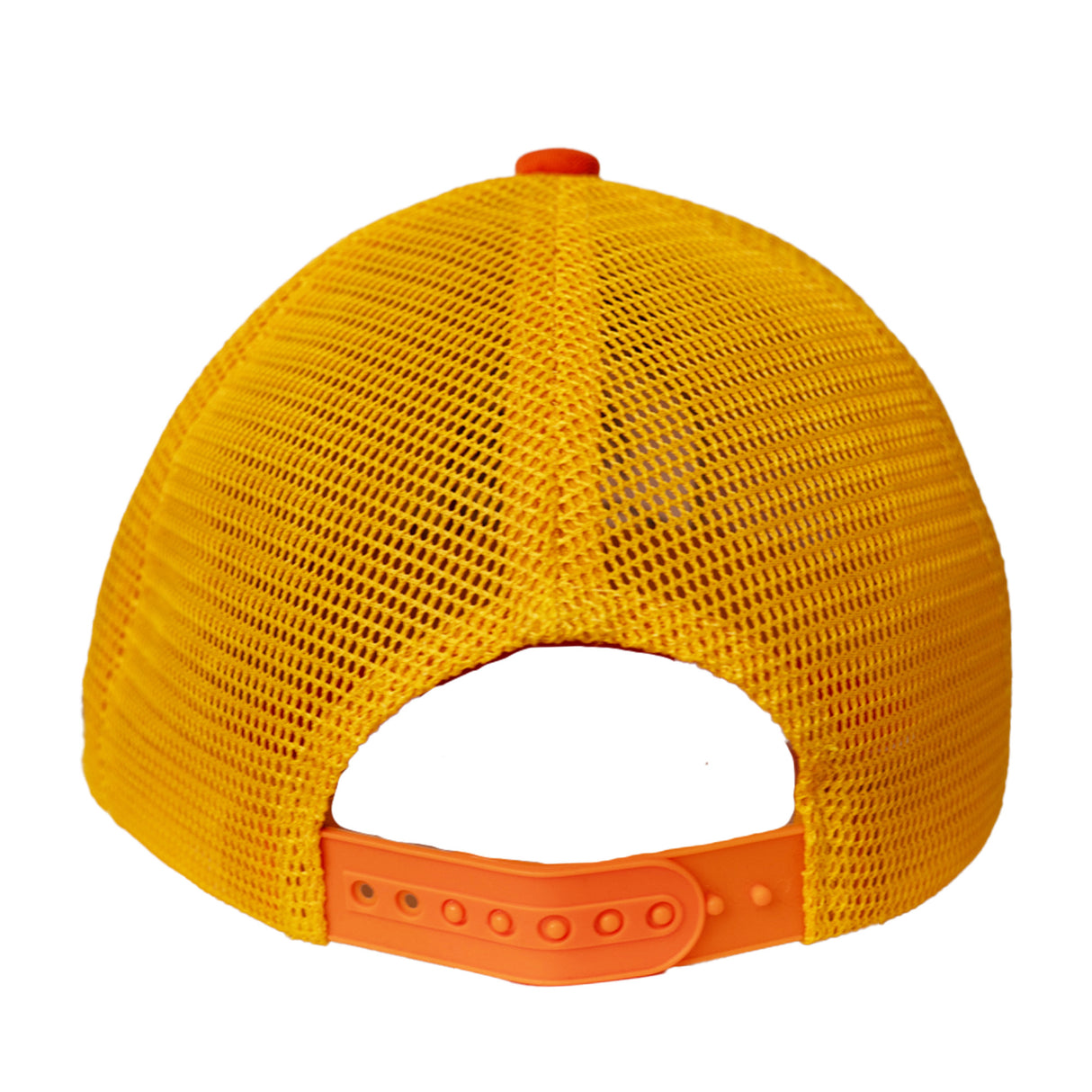 SKULL AND SNAKE TATTO STYLE TRUCKER HAT (ORANGE)