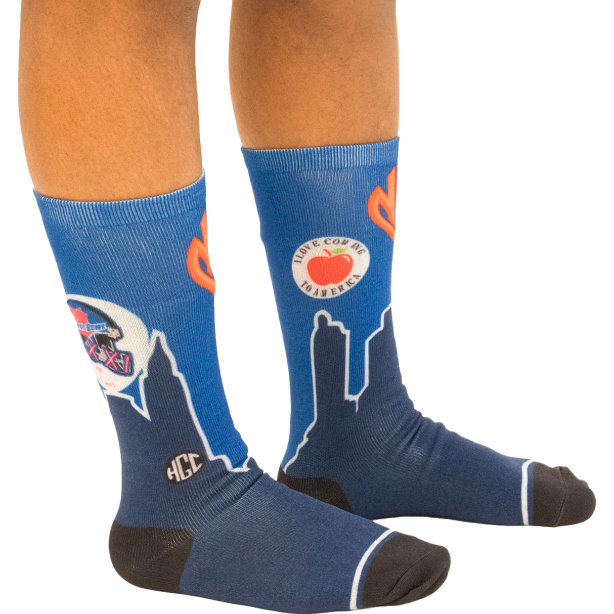 COMING TO AMERICA SOCKS (BLUE)