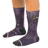 FLOWER SOCKS (PURPLE)