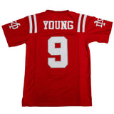 BRYCE YOUNG MATER DEI HIGH SCHOOL FOOTBALL JERSEY (RED)