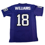 CALEB WILLIAMS EAGLES HIGH SCHOOL FOOTBALL JERSEY (PURPLE)