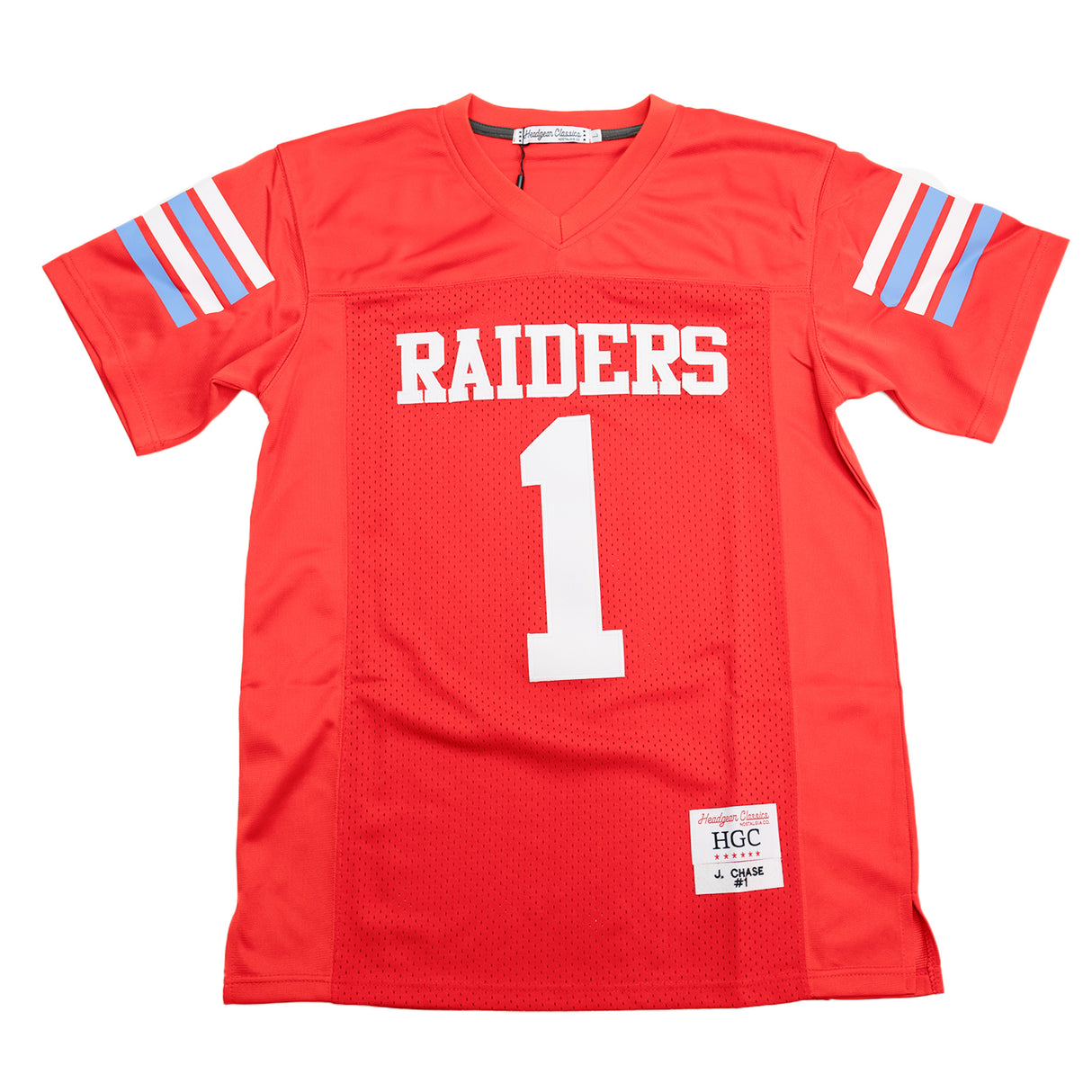 JA MARR CHASE RAIDERS HIGH SCHOOL FOOTBALL JERSEY (RED)