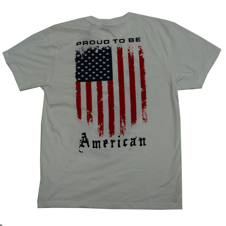 TRUMP PROUD TO BE AMERICAN T-SHIRT (WHITE)