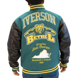 IVERSON BETHEL VARSITY JACKET (GREEN/WHITE)