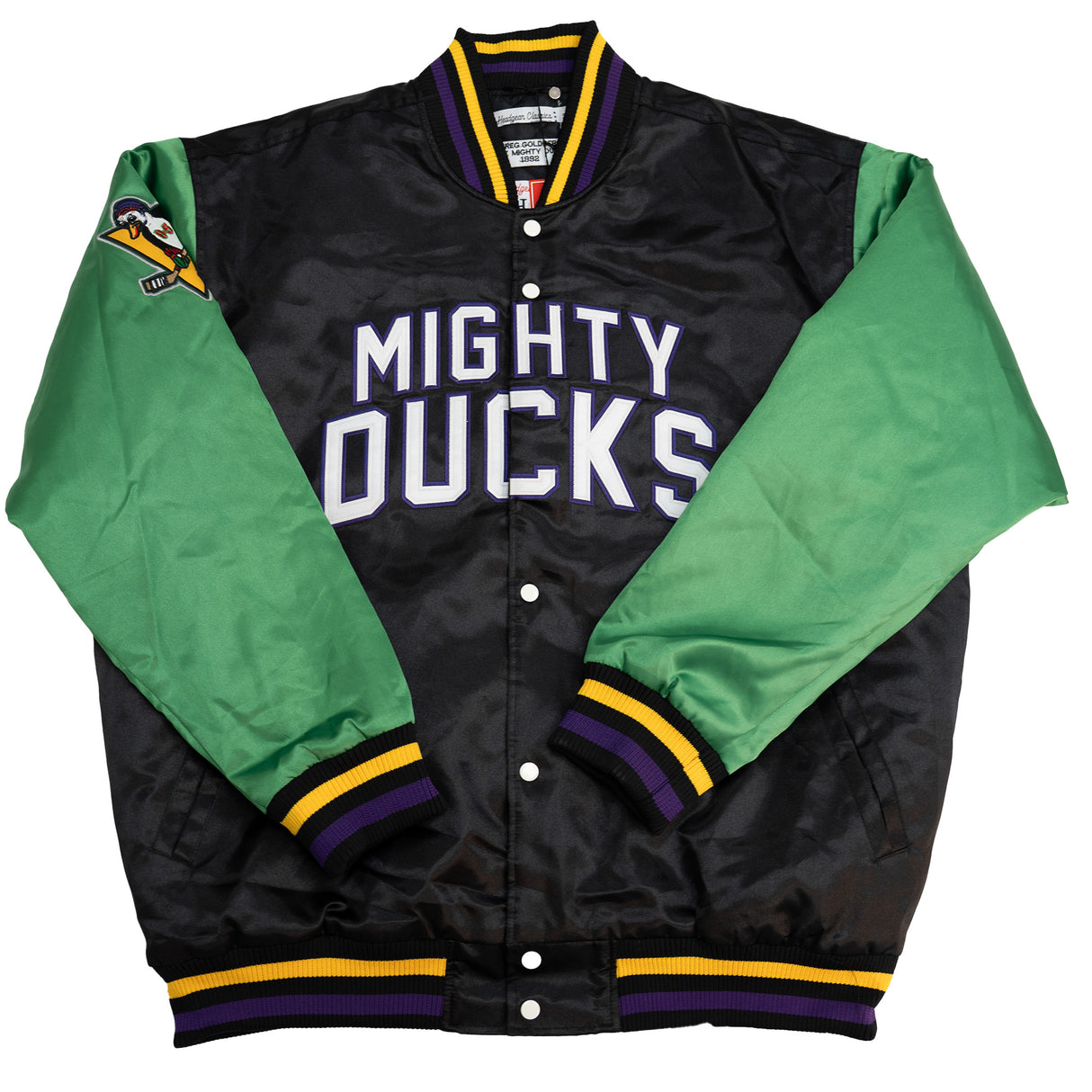 MIGHTY DUCKS GOLDBERG SATIN JACKET