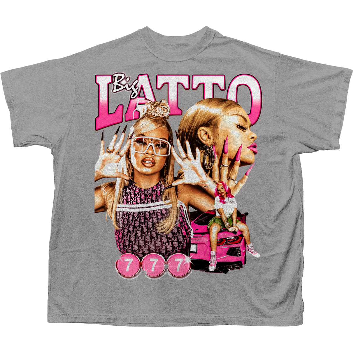 BIG LATTO T-SHIRT (GREY)