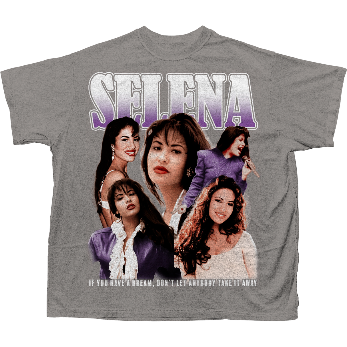 SELENA COLLAGE T-SHIRT (GREY)