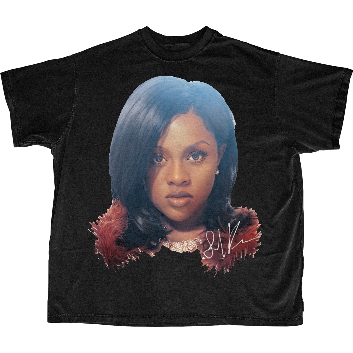 LIL KIM BIG HEAD T-SHIRT (BLACK)