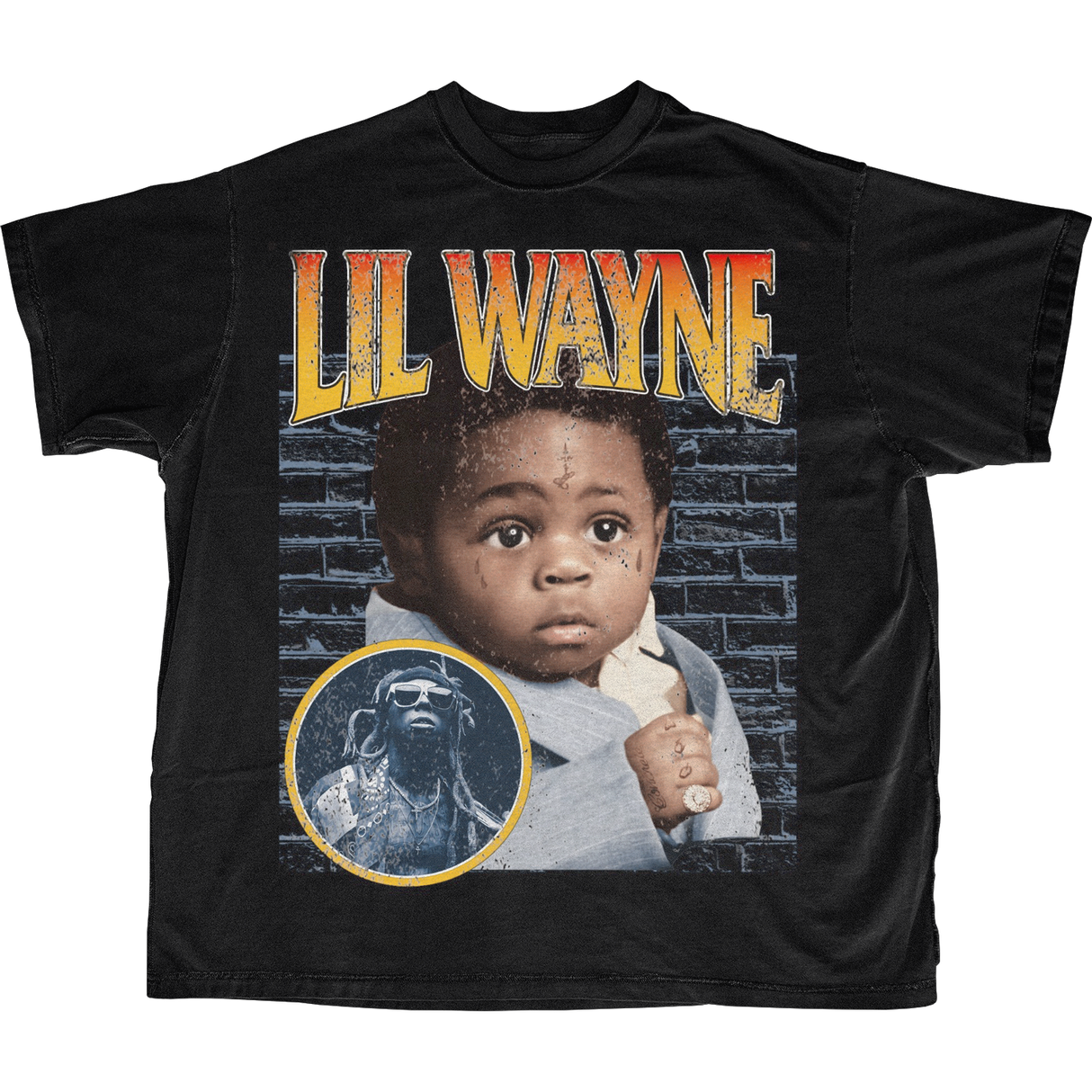 LIL WAYNE BIG HEAD T-SHIRT (BLACK)