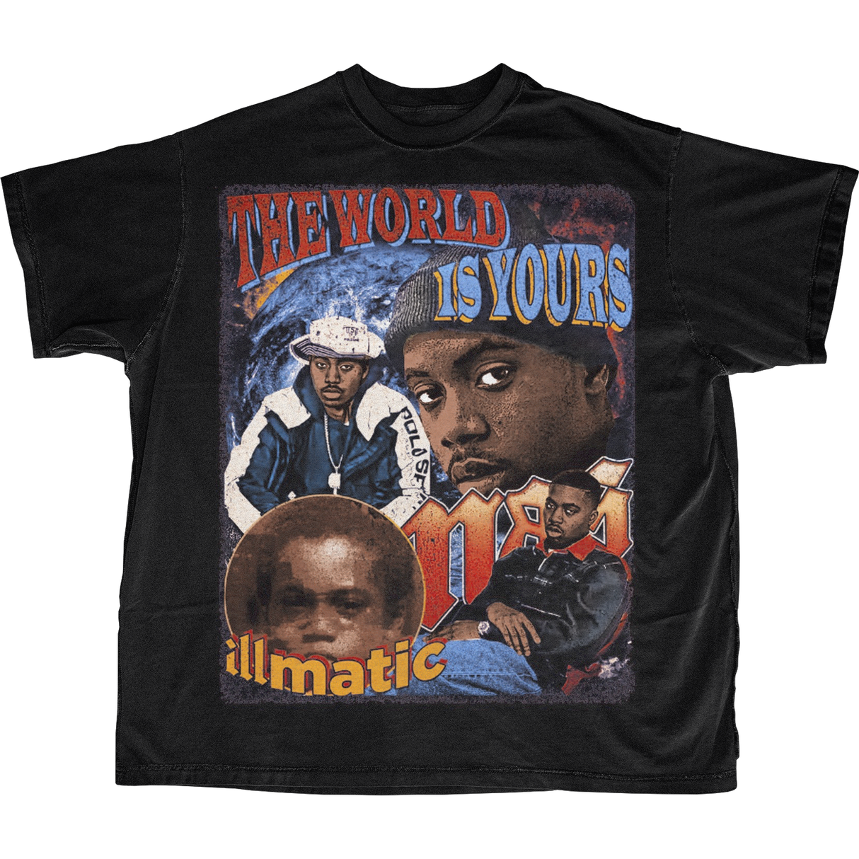 NAS WORLD T-SHIRT (BLACK)