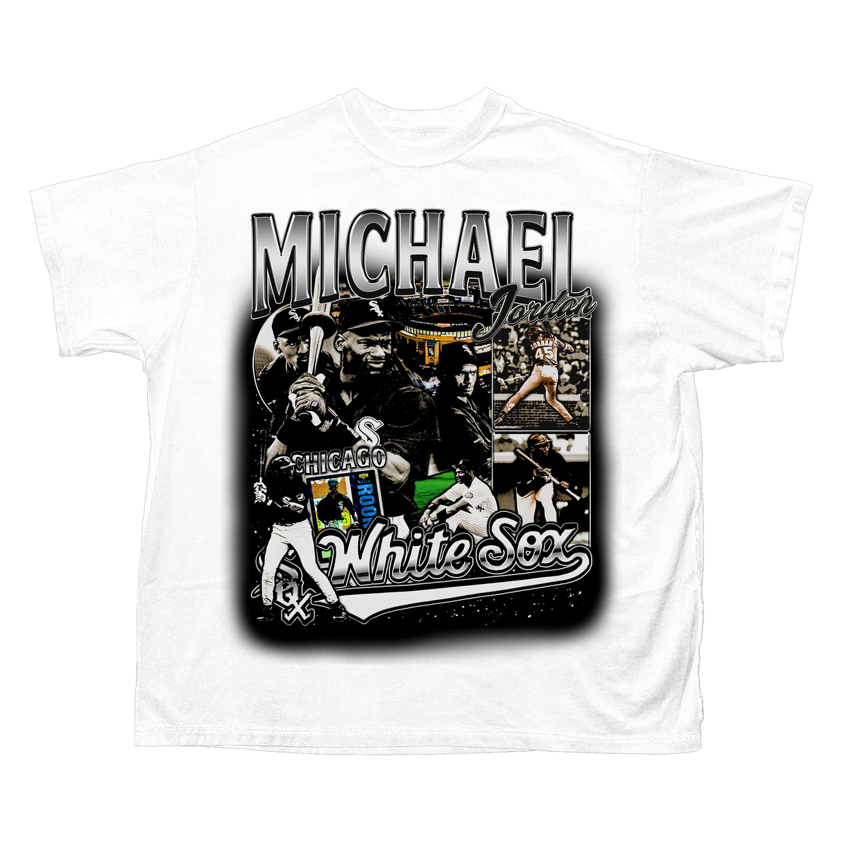 MICHAEL JORDAN WHITE SOX SPORTS T-SHIRT