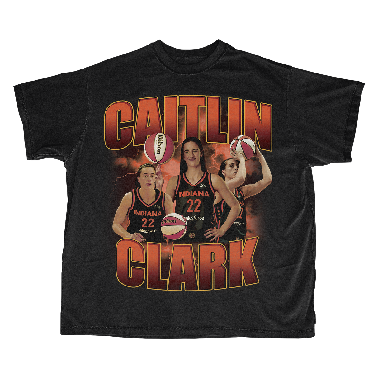 CAITLIN CLARK BOOTLEG T-SHIRT (BLACK)