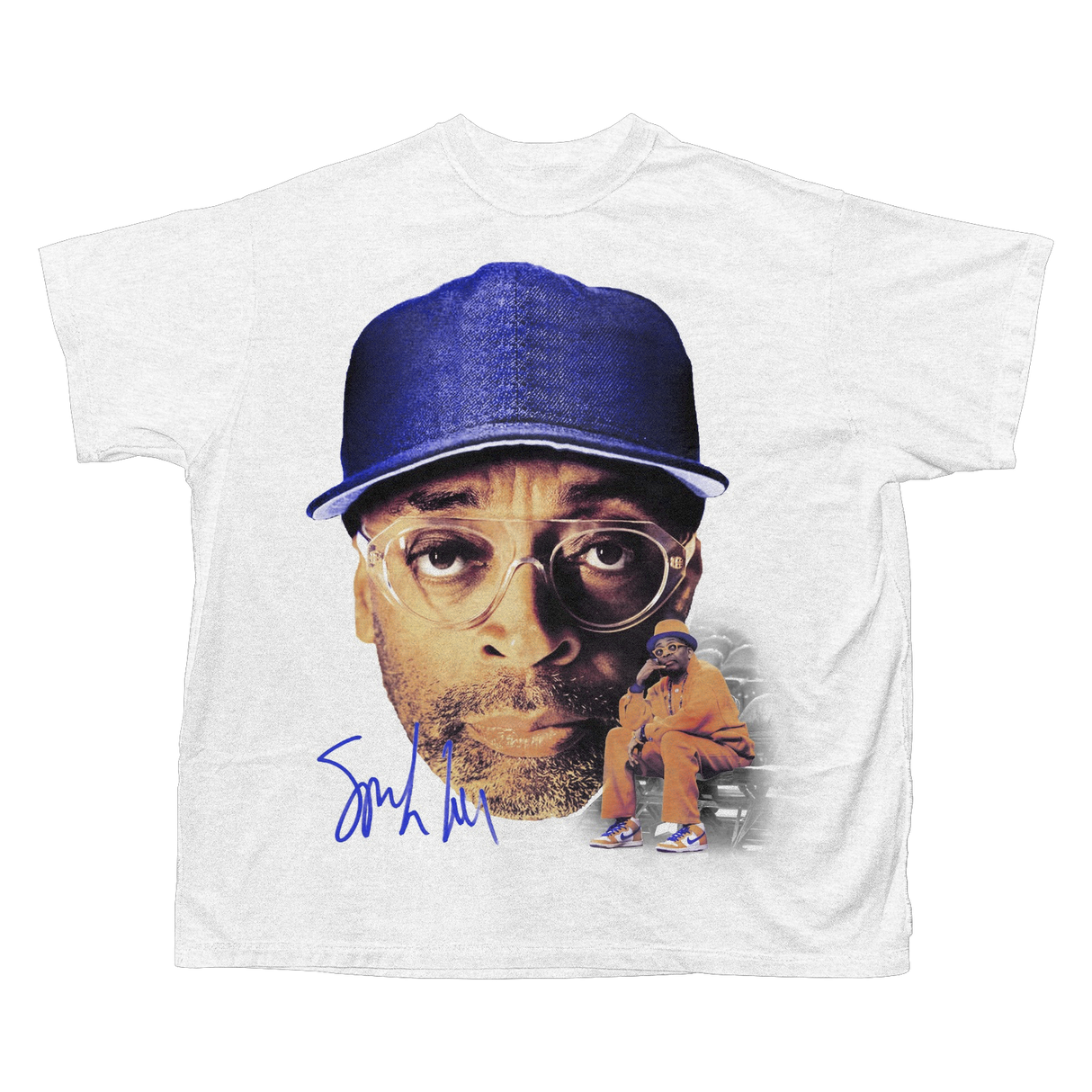 SPIKE LEE BIG HEAD COLLAGE T-SHIRT (WHITE)