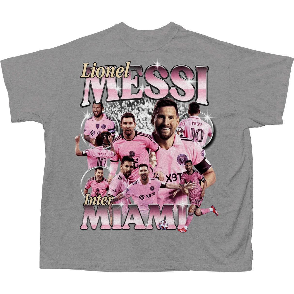 MESSI BOOTLEG T-SHIRT (GREY)