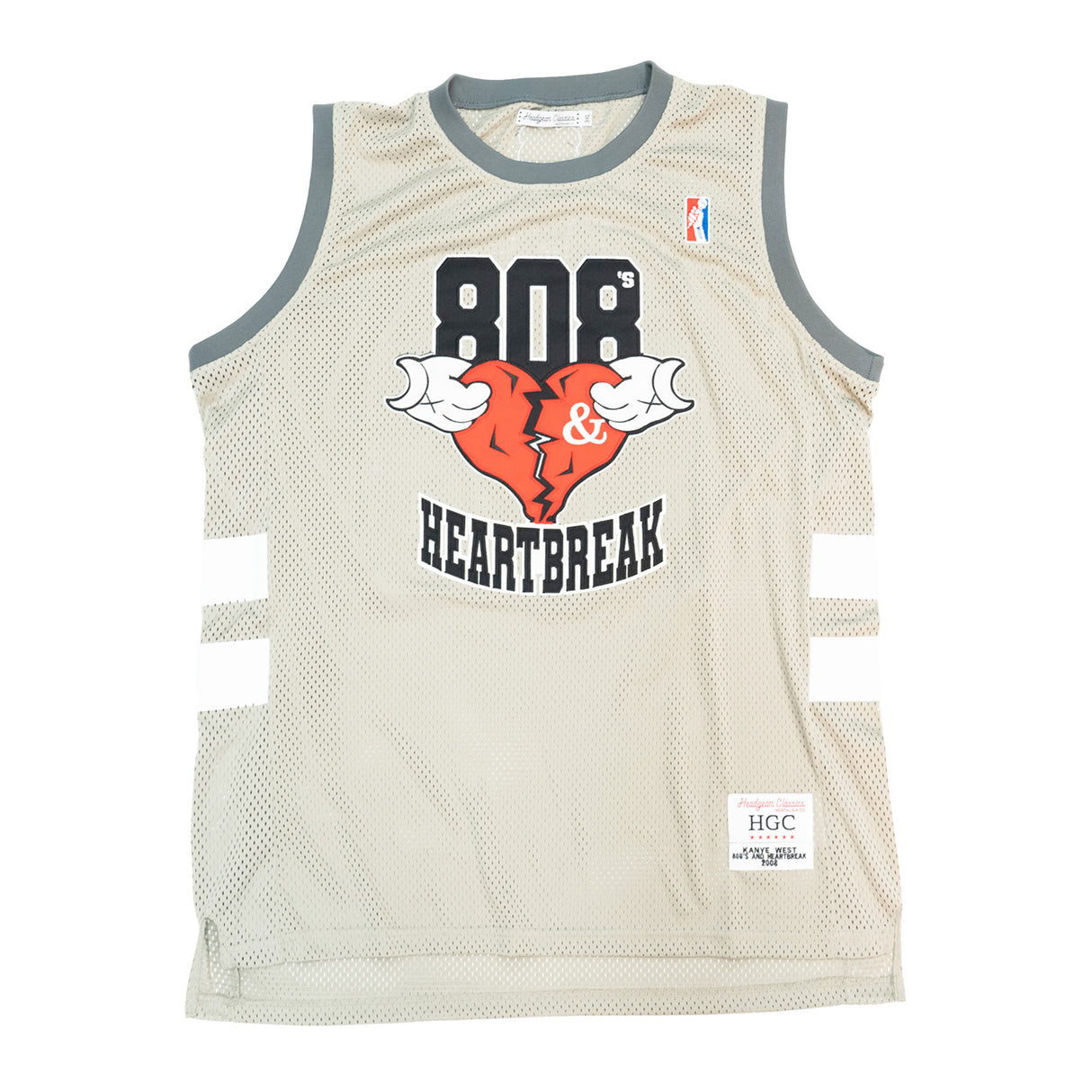 808 & HEARTBREAK BASKETBALL JERSEY (GRAY)