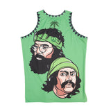 CHEECH & CHONG BASKETBALL JERSEY GREEN