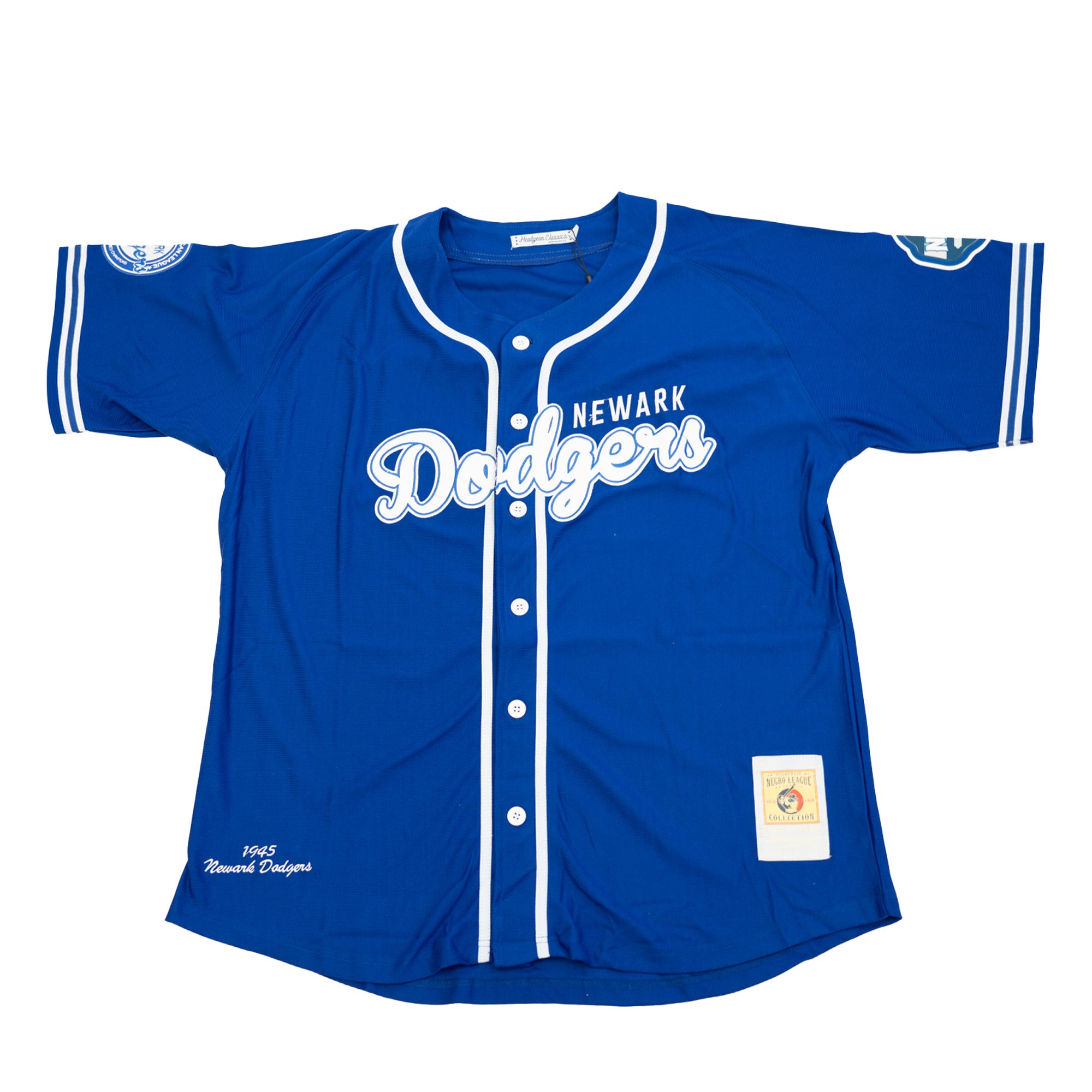 NEWARK DODGERS NEGRO LEAGUE BASEBALL JERSEY (BLUE) – Allstarelite.com