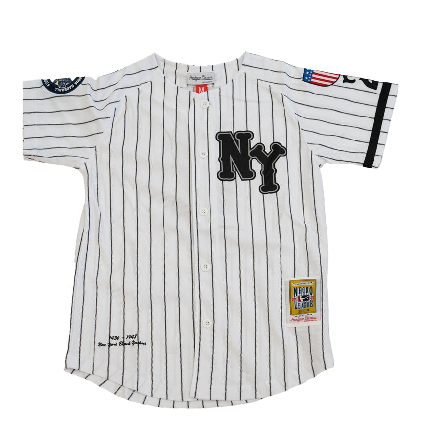 YOUTH NEW YORK BLACK YANKEES BUTTON DOWN BASEBALL JERSEY