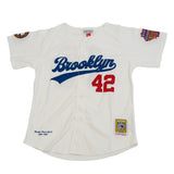 YOUTH BROOKLYN ROYAL GIANTS BUTTON DOWN BASEBALL JERSEY (WHITE)