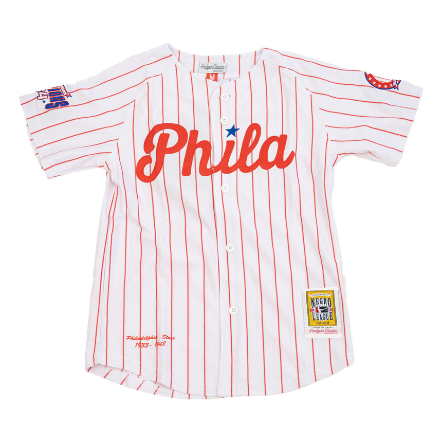 YOUTH PHILADELPHIA STARS LEAGUE CHAMPS BUTTON DOWN BASEBALL JERSEY