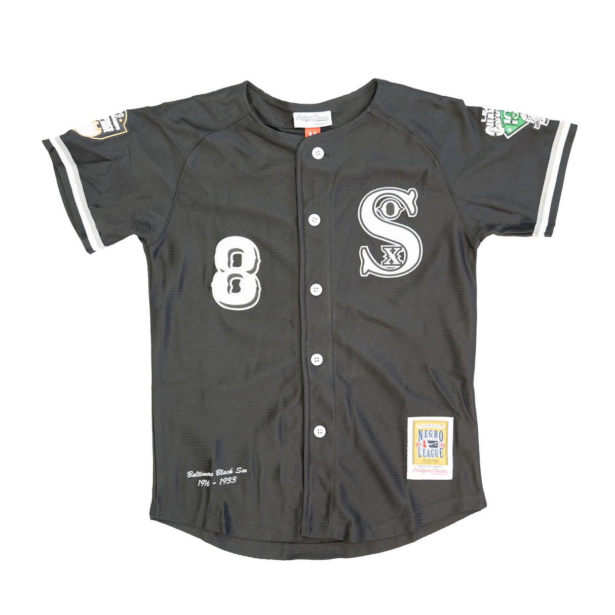 BALTIMORE BLACK SOX YOUTH BUTTON DOWN BASEBALL JERSEY