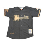 YOUTH HOUSTON BLACK EAGLES BUTTON DOWN BASEBALL JERSEY