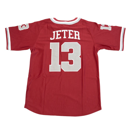 JETER MAROONS HIGH SCHOOL BASEBALL JERSEY (RED)