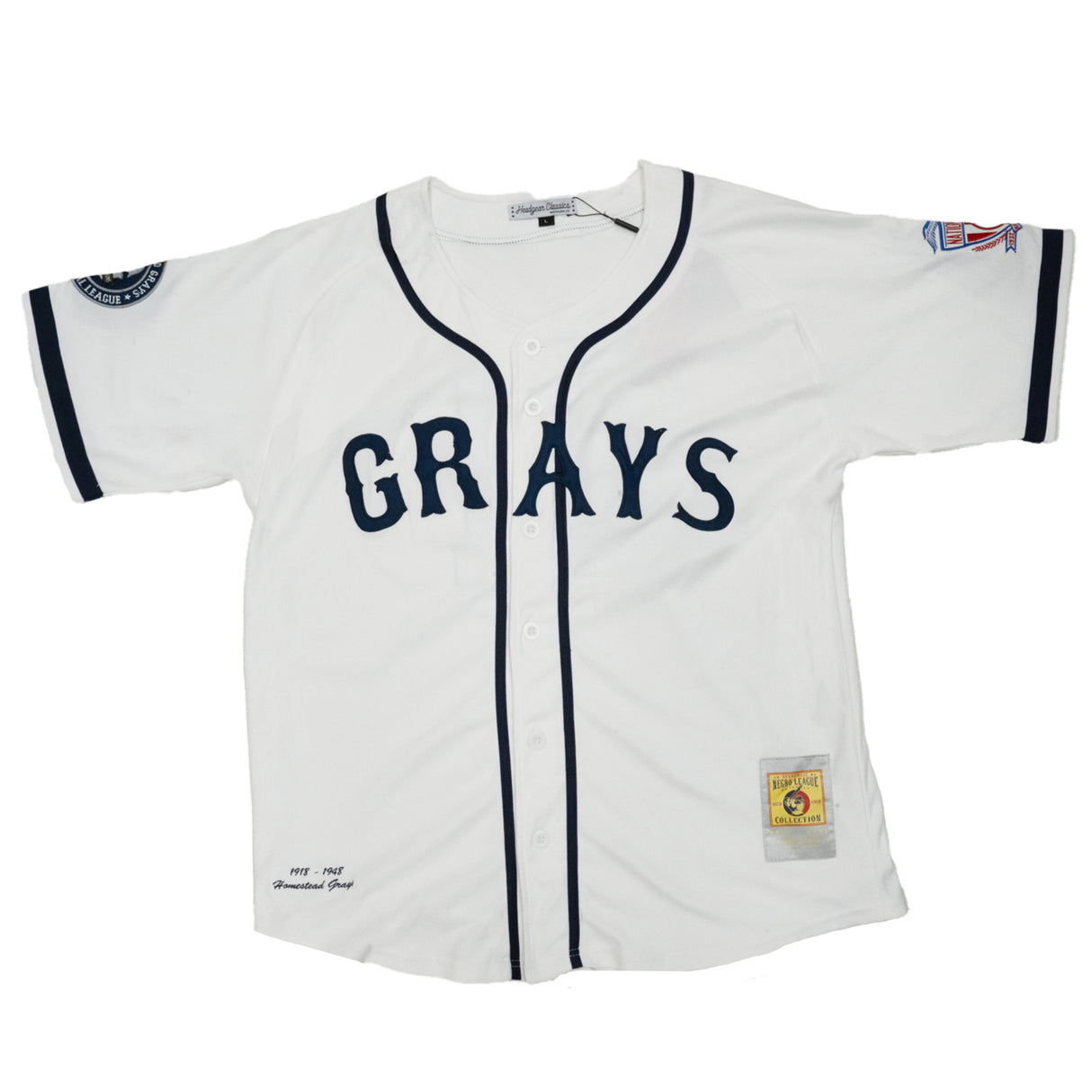 HOMESTEAD GRAYS NL BASEBALL JERSEY (WHITE)