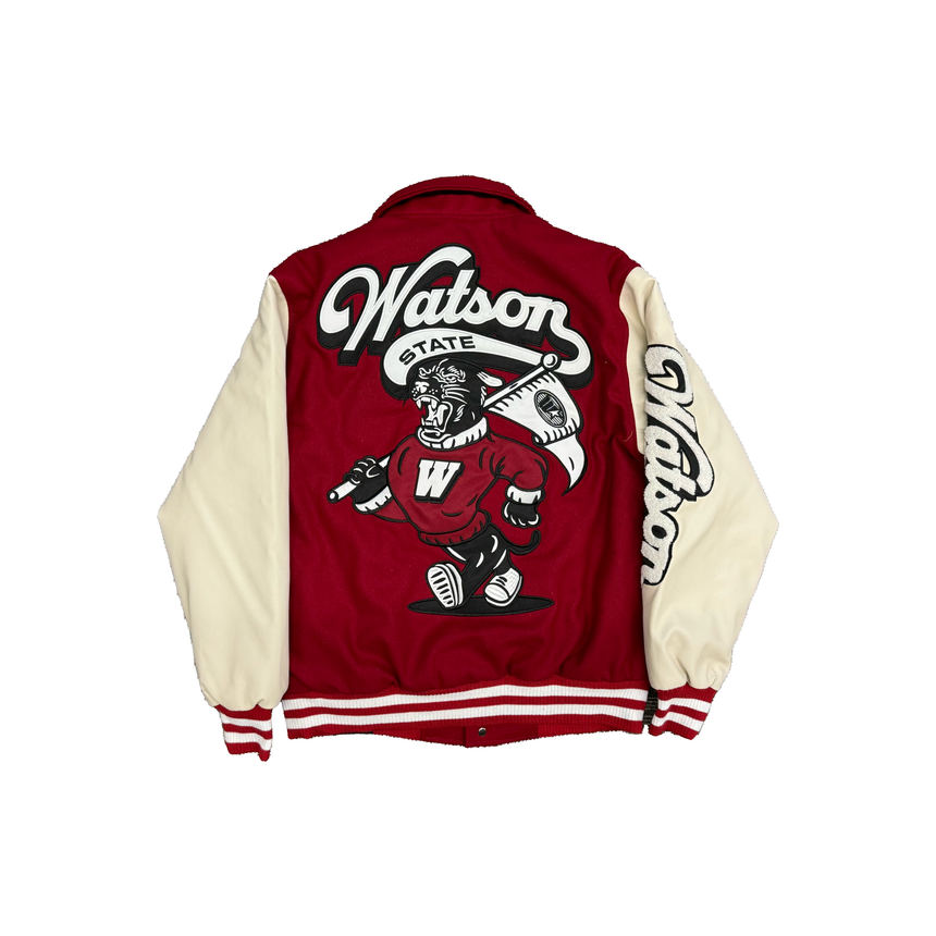 WATSON STATE PANTHER VARSITY JACKET (MAROON)