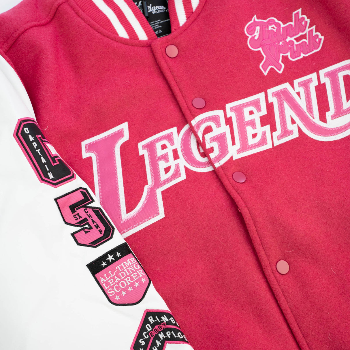 MAMBA LEGEND THINK VARSITY JACKET (PINK)