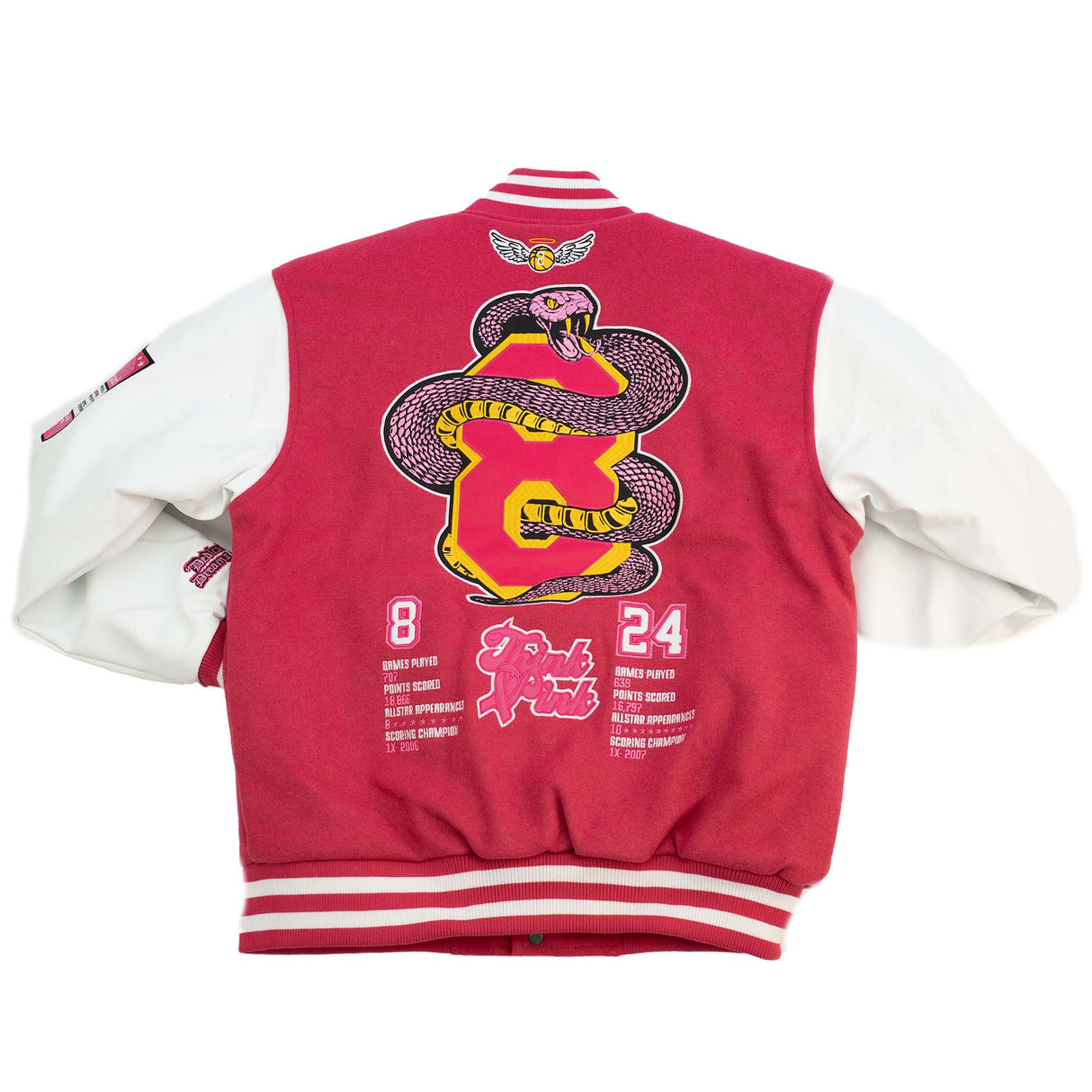 MAMBA LEGEND THINK VARSITY JACKET (PINK)