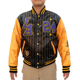 YOUTH KOBE STRIPE SATIN JACKET