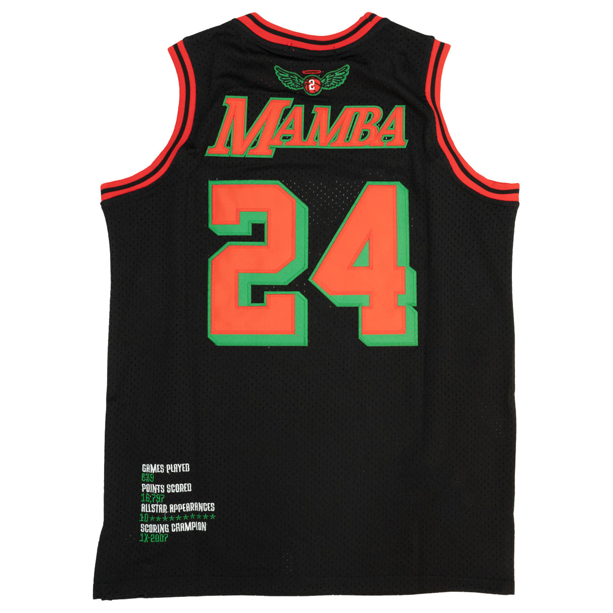 LEGEND MAMBA YOUTH GRINCH BASKETBALL JERSEY (BLACK/RED/GREEN)