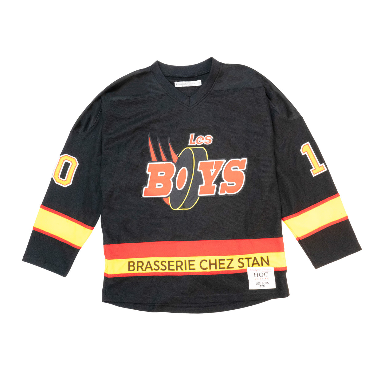 LES BOYS HOCKEY JERSEY IN BLACK