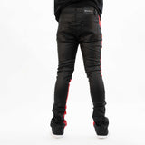 HOL STACKED DENIM (BLACK/RED)