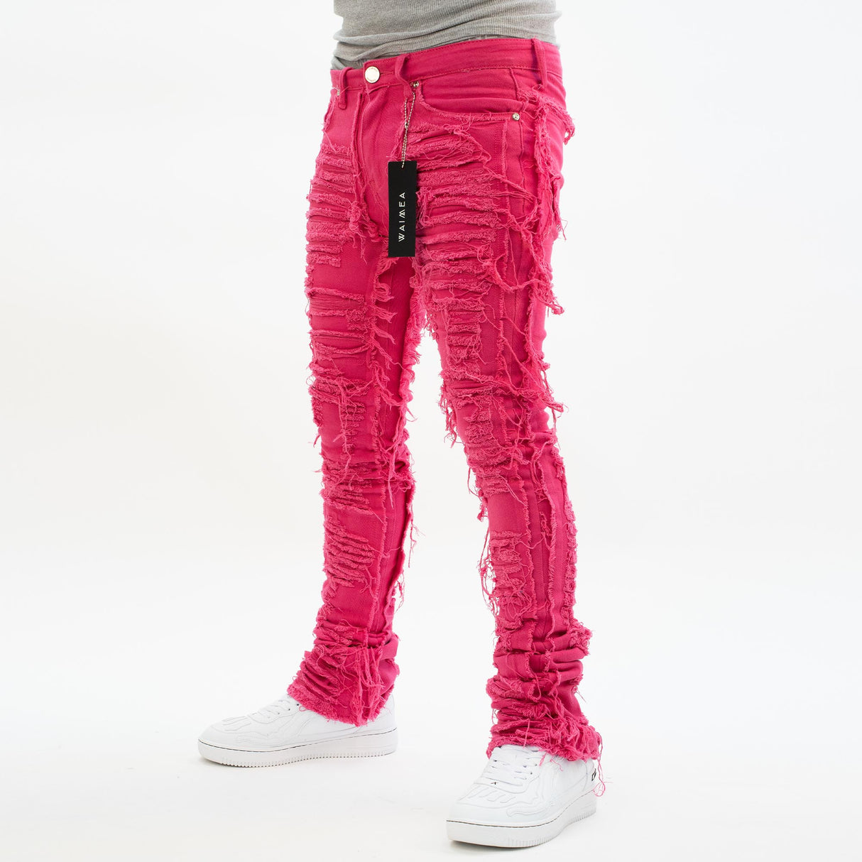 HOL STACKED DENIM (LASER PINK)