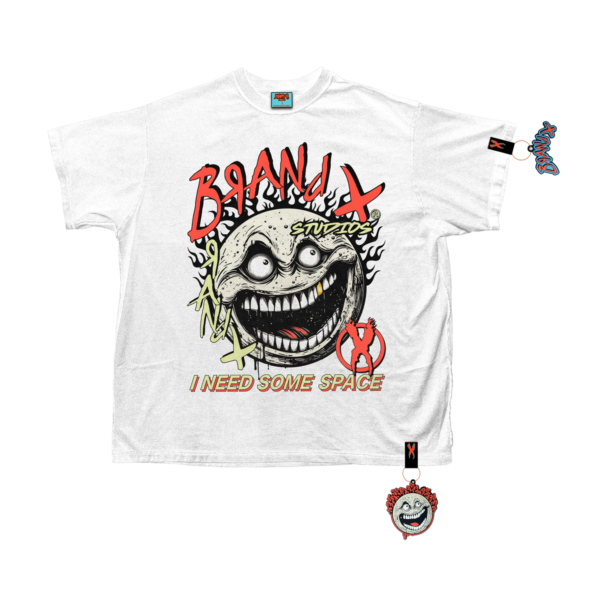 BRAND X MOON BOY  T-SHIRT (WHITE)