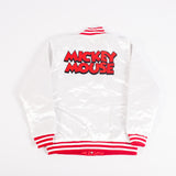 YOUTH MICKEY MOUSE SATIN JACKET WHITE