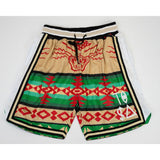 TISA TRIBAL BASKETBALL SHORTS TAN