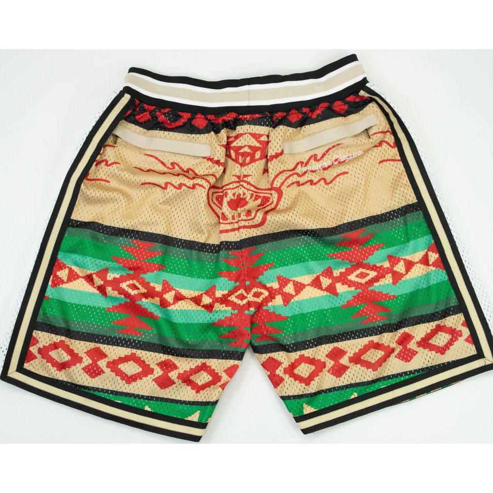 TISA TRIBAL BASKETBALL SHORTS TAN