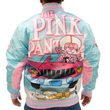 PINK PANTHER SATIN JACKET (LIGHT BLUE)