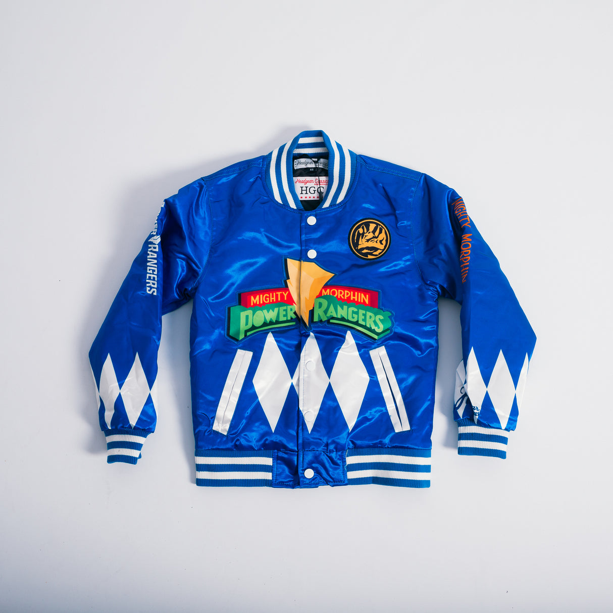 YOUTH POWER RANGER SATIN JACKET BLUE