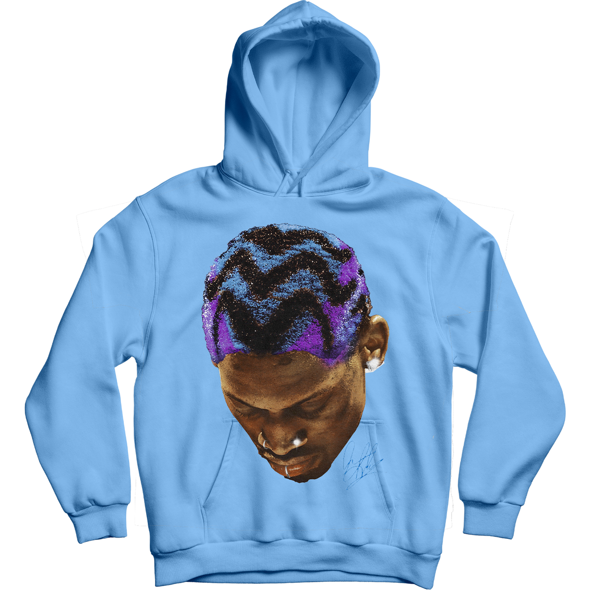 RODMAN BIG HEAD HOODIE (LT. BLUE)