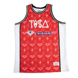 TISA MONOGRAM BASKETBALL JERSEY RED