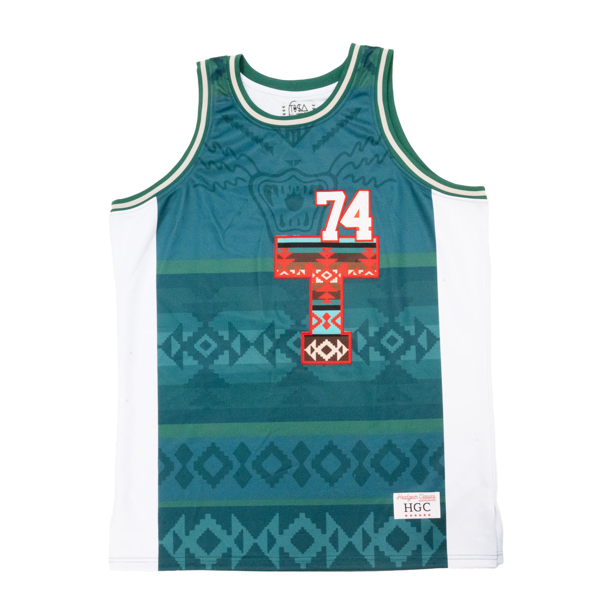 TISA TRIBAL BASKETBALL JERSEY GREEN