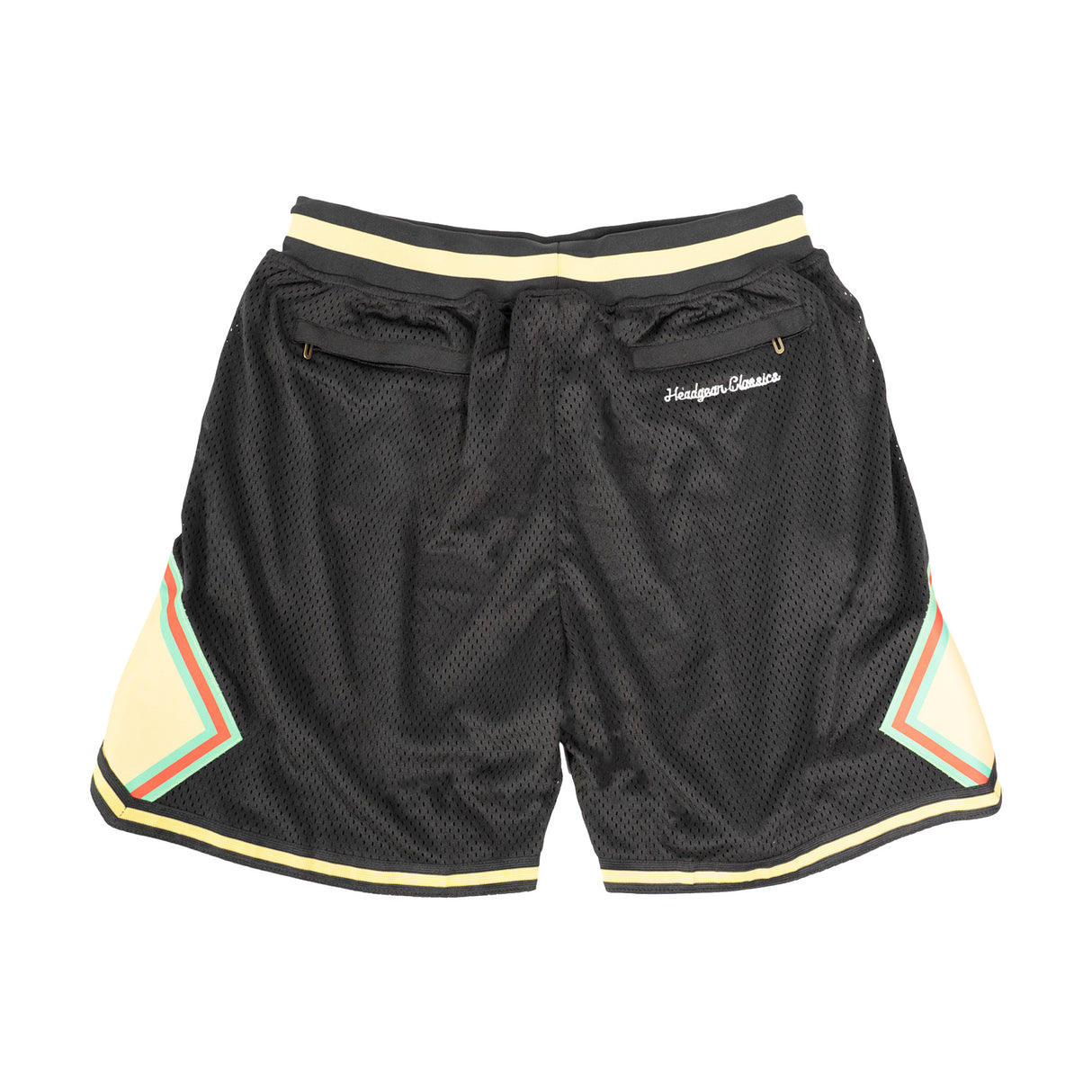 TISA STRIPED BASKETBALL SHORTS (BLACK)