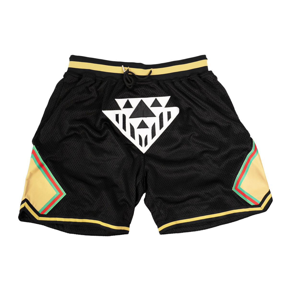 TISA STRIPED BASKETBALL SHORTS (BLACK)